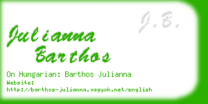 julianna barthos business card